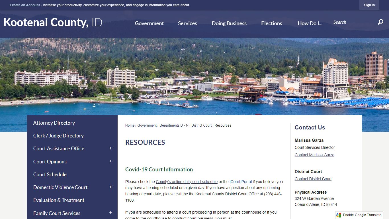 Resources | Kootenai County, ID